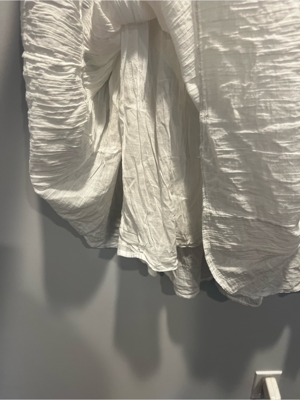 White Tiered Maxi Skirt - Lightweight - Picture 4 of 5